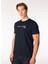 Lacivert Erkek Bisiklet Yaka Relaxed Fit Baskılı Pamuk T-Shirt J4WM-TST7217 3