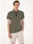 Haki Erkek Slim Fit Polo T-Shirt Feel 1