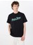Siyah Erkek Regular Fit Desenli T-Shirt M5GI54K8FQ4JBLK Gj Ss Cn Reg 1981 1