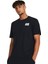 Siyah Erkek Bisiklet Yaka Bol Kesim T-Shirt 1382828-001 Ua Color Block Logo Lc 1