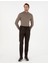 Kahverengi Ex. Slim Fit Kumaş Pantolon 3