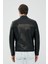 Neymar Erkek Siyah Slim-Fit Kısa Deri Ceket 21SGD6402U4 3