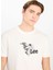 Ekru Erkek Regular Fit T-Shirt L2510323102 Regular Fit Grafik 4