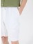 Beyaz Erkek Standart Bermuda Şort Mr Rog Short 4
