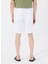 Beyaz Erkek Standart Bermuda Şort Mr Rog Short 5