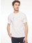 Bisiklet Yaka Beyaz Erkek T-Shirt 6RPT37PJ3BZ1100 1