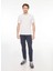 Bisiklet Yaka Beyaz Erkek T-Shirt 6RPT37PJ3BZ1100 2