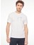 Bisiklet Yaka Beyaz Erkek T-Shirt 6RPT37PJ3BZ1100 3