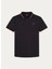 Siyah Erkek Slim Fit Polo T-Shirt HM563230 1
