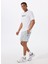 Uv-Protectıon Logo Short Sleeve Tee Beyaz Bisiklet Yaka Regular Fit Baskılı Erkek T-Shirt 2