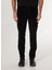 Siyah Erkek Jogger Nakışlı Kargo Pantolon D4WM-PNT3344 2