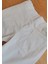Unısex Pantolon Kız / Erkek Çocuk Beli Ayarlanabilir Lastikli Beyaz Keten Pantolon 2