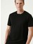 Siyah Erkek Slim Fit Düz T-Shirt 1092954 2