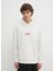 Beyaz Erkek Kapüşon Relaxed Düz Sweatshirt 50521070_DLOGOLONG 2