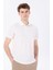 Jakarlı Beyaz Erkek Polo T-Shirt F4SM-TST 0939 1