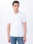 Beyaz Erkek Relaxed Baskılı Polo T-Shirt M5SM-TST1335 3