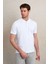 Beyaz Regular Fit Polo Yaka %100 Pamuk T-Shirt 1