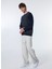 Lacivert Erkek Bisiklet Normal Baskılı Sweatshirt M4WM-SWT -1909 2