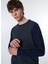 Lacivert Erkek Bisiklet Normal Baskılı Sweatshirt M4WM-SWT -1909 3