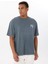 Gmg Fırenze Mavi Erkek Oversize T-Shirt ZR24MSS03051 2