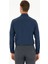 Lacivert Slim Fit Armürlü Uzun Kollu Gömlek 5
