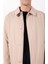 Bej Erkek Slim Fit Trençkot HM403171 4