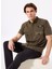 D4SM-GML3229 Haki Relaxed Fit Düz Erkek Gömlek 1