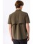 D4SM-GML3229 Haki Relaxed Fit Düz Erkek Gömlek 5