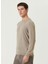 Bej Erkek Bisiklet Slim Fit Düz Kazak 1091812 4