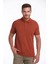 Kahverengi Regular Fit Düz 100% Pamuklu Polo Yaka Tişört 1