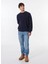 Lacivert Erkek Bisiklet Basic Düz Sweatshirt MML4WM-SWT9518 2