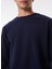 Lacivert Erkek Bisiklet Basic Düz Sweatshirt MML4WM-SWT9518 4