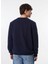 Lacivert Erkek Bisiklet Basic Düz Sweatshirt MML4WM-SWT9518 5