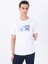 Beyaz Erkek Relaxed Baskılı T-Shirt M5SM-TST1292 3