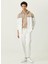 Bağlamalı Bel Slim Fit Ekru Erkek Eşofman Altı 1085996 1