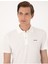 Ekru Slim Fit Örme Dokulu Polo Yaka Tişört 2