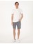 Ekru Slim Fit Örme Dokulu Polo Yaka Tişört 4