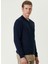 Lacivert Erkek Polo Slim Fit Düz Kazak 1091789 4