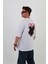 Crow-Oversize Tişört | Sırt Baskılı – Minimal Göğüs Desenli Unisex Tshirt 2