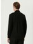 Siyah Erkek Gömlek Slim Fit Düz Gömlek 1093030 5