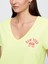 Kadın Sarı V Yaka T-Shirt 3