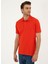 Düz Kırmızı Erkek Polo T-Shirt Sunny 4