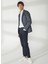 Lacivert Erkek Uzun Cepli Slim Fit Yazlık Ceket A262ALAN60TF240- 2