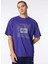Mor Bisiklet Yaka Loose Fit Baskılı T-Shirt D4SM-TST3256 1