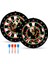 4 Oklu Mıknatıslı Taraftar Dart Seti Çift Yönlü Manyetik Dart Askılı Dartboard 1