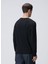 Siyah Erkek Bisiklet Slim Fit Düz Kazak 1092041 5