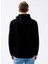 Kapüşonlu Relaxed Baskılı Siyah Erkek Şardonlu Sweatshirt E-Brush 4