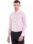 Pembe Comfort Fit Çizgili %100 Pamuklu Slim Yaka Uzun Kollu Casual Gömlek 1