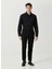 Slim Fit Klasik Yaka Siyah Erkek Gömlek 1087379 1