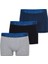 9472 ERKEK MODERN BASİCS SHORTY 3 LÜ GRİ-LACİVERT-SİYAH-126 BOXER 1